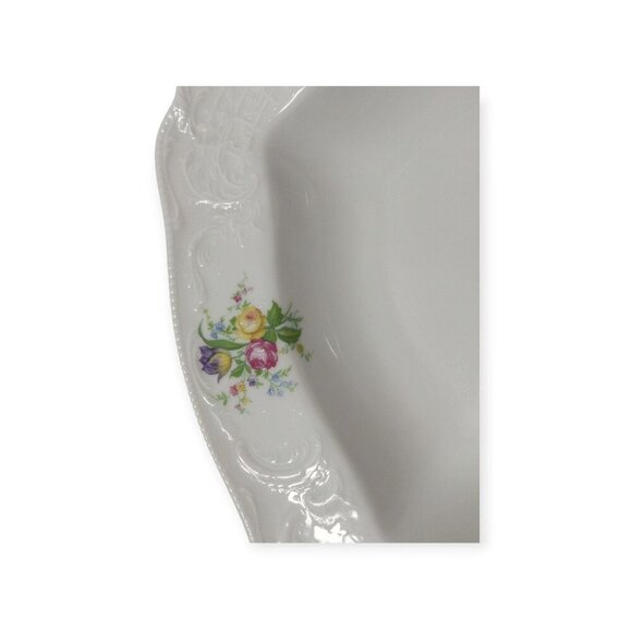 Vintage Rosenthal Continental Sanssouci floral pattern square serving bowl Rose - Picture 11 of 12